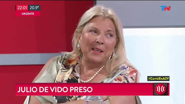 Elisa Carrió habló tras la detención de Julio De Vido