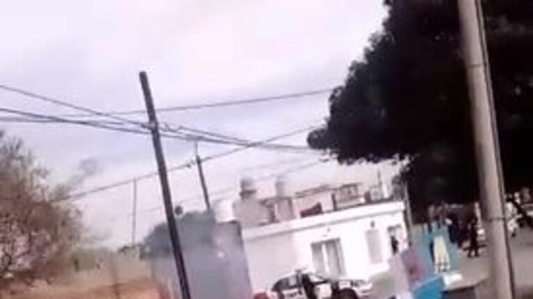 Patrullero se prendió fuego en Córdoba