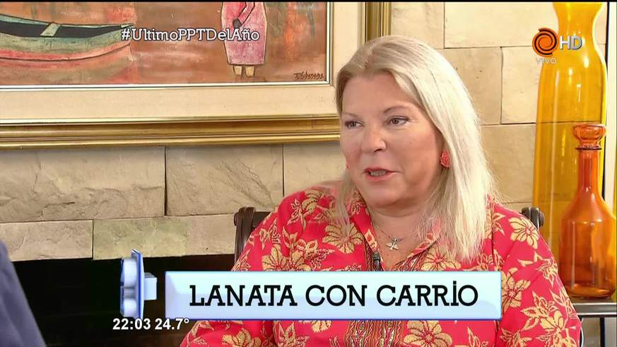 Carrió se confesó frente a Lanata