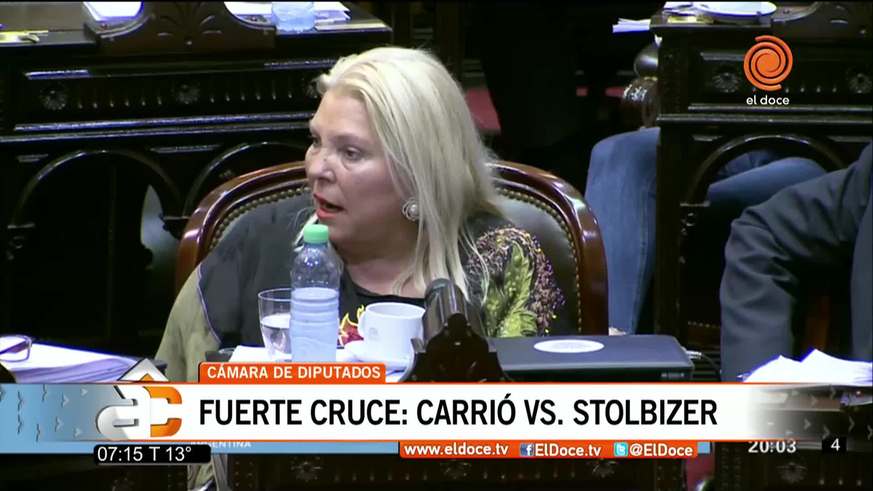 Stolbizer comparó a  Carrió con Cristina Kirchner