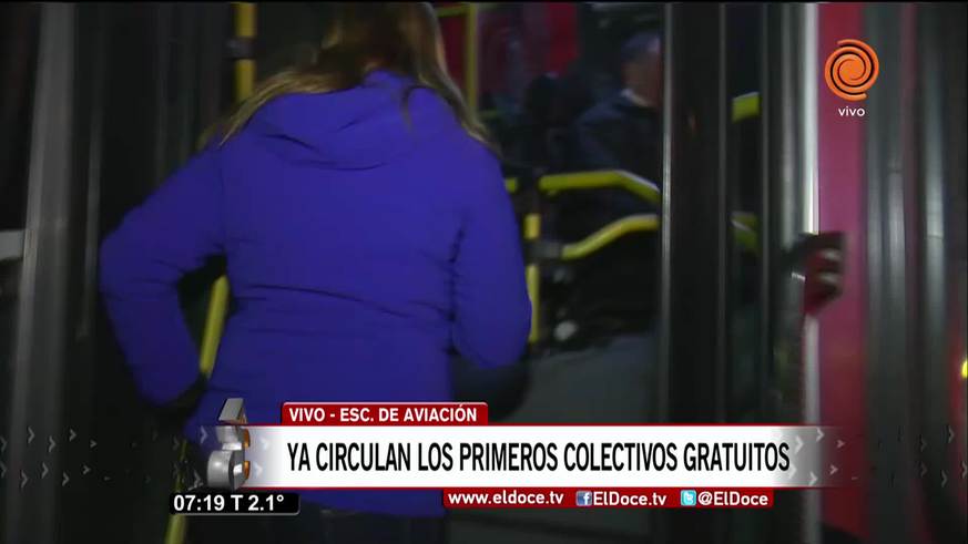 Los choferes que conducen los colectivos del Plan de Emergencia