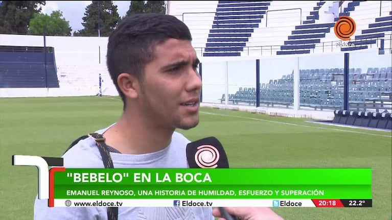 Bebelo Reynoso: de un balazo al gol en la Bombonera