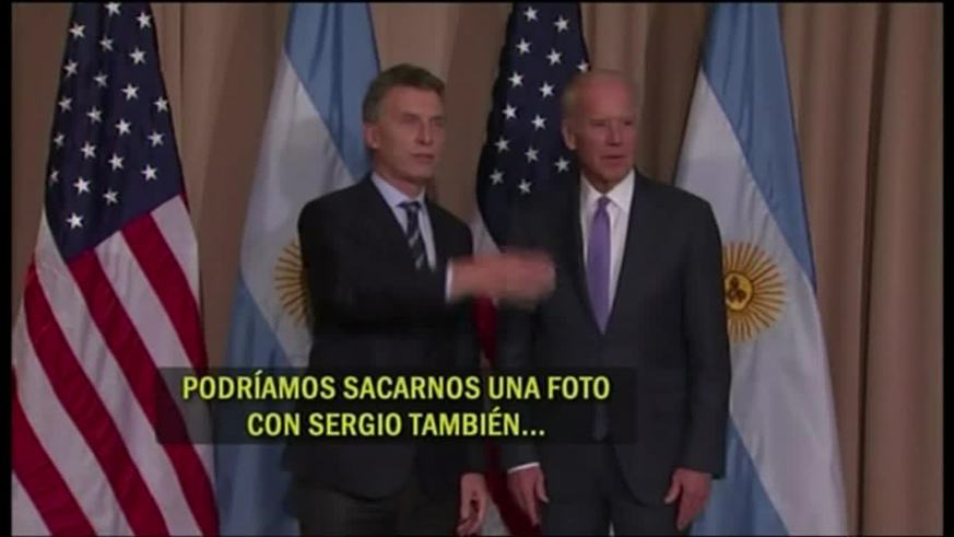 La humorada de Biden con Macri y Massa en Davos