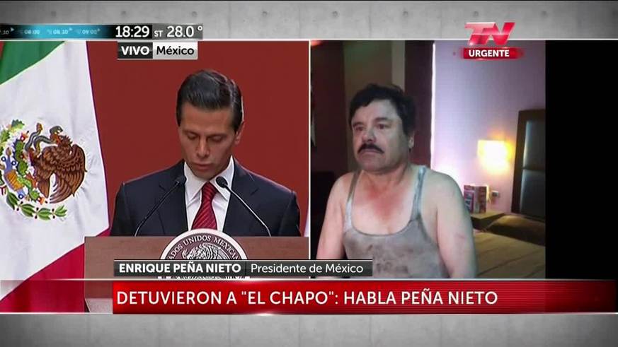 El Presidente de México habló tras la captura del "Chapo"