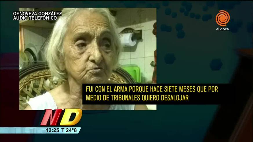 Abuela detenida por amenazar con un arma