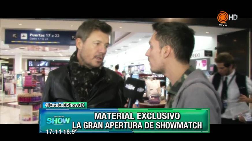 Chano hizo chofer de Tinelli en la apertura de ShowMatch 