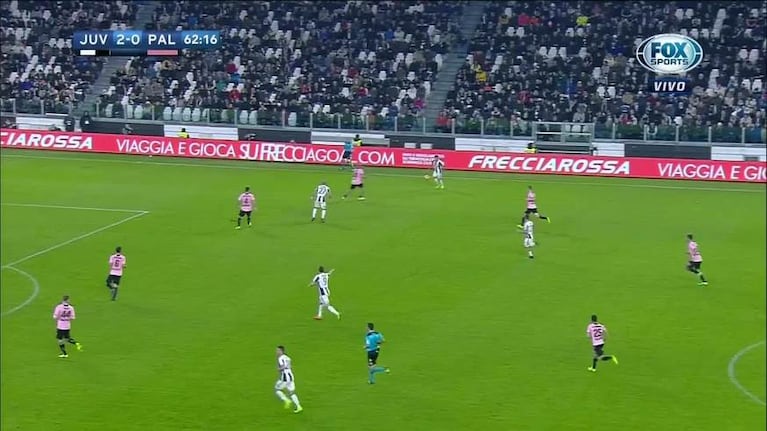Asistencia de Dybala, gol de Higuaín