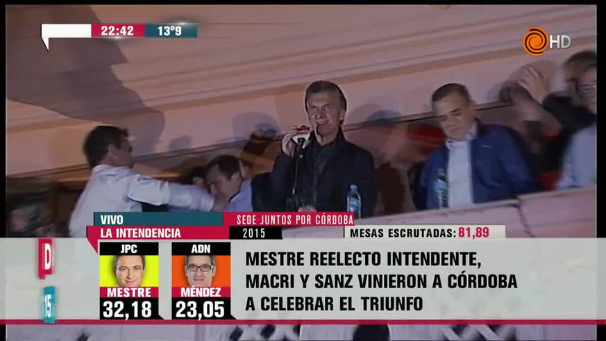 Macri festejó con Mestre en la casa radical