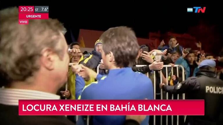 Barros Schelotto saludó a los hinchas de Boca