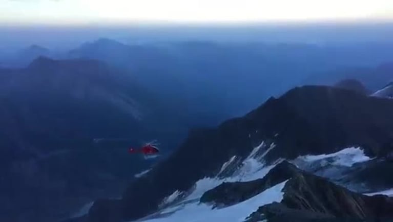 Un helicóptero se estrelló durante un rescate