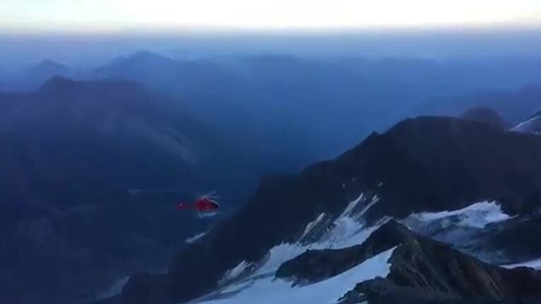 Un helicóptero se estrelló durante un rescate