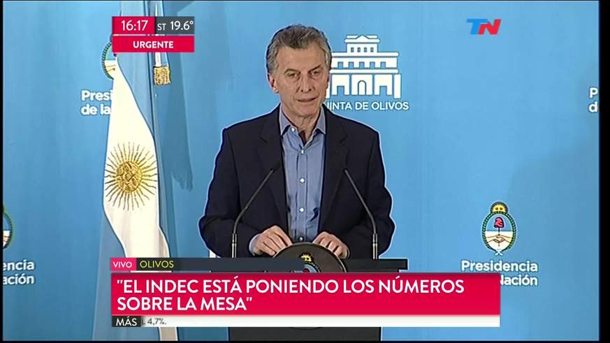 Macri: "Empezamos a tener estadísticas reales"