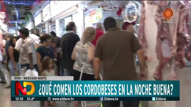 El Papá Noel de El Doce salió a recorrer el Mercado Norte