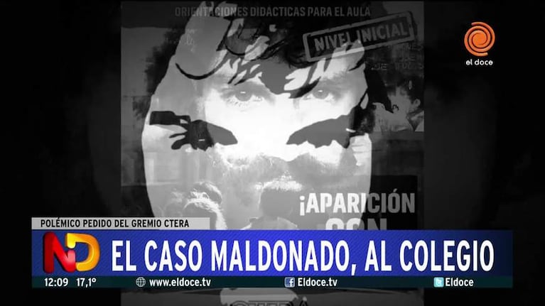 La CTERA propuso que el caso Maldonado se trate en las escuelas