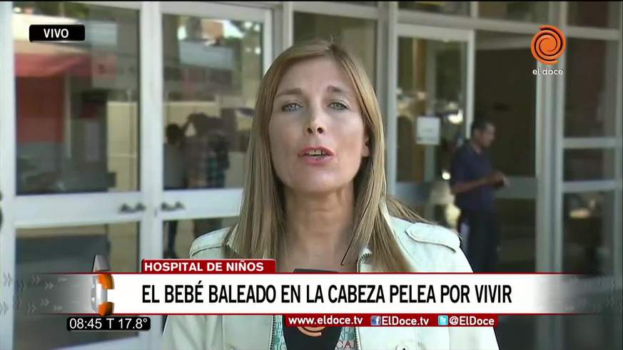 Sigue peleando por su vida el bebé baleado en la cabeza