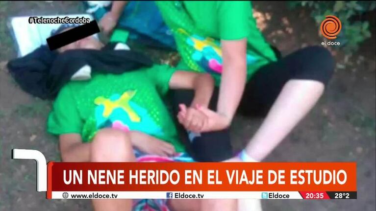 El padre del nene accidentado: "Estaba tirado y lleno de hormigas"