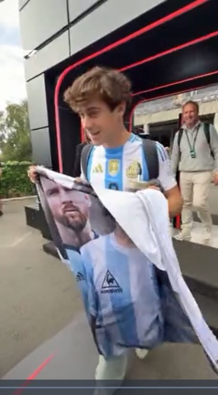 Colapinto alentó a la Selección Argentina