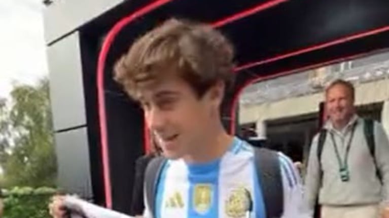 Colapinto alentó a la Selección Argentina