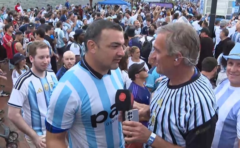 Agustín Creevy, el histórico capitán de Los Pumas, se sumó al banderazo de Argentina en Atlanta