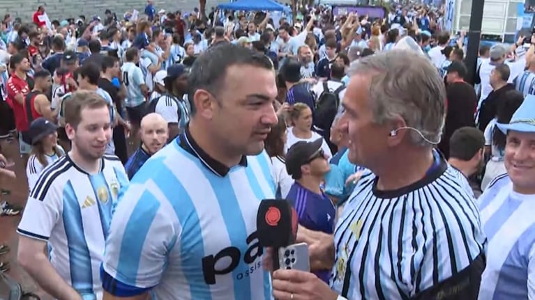 Agustín Creevy, el histórico capitán de Los Pumas, se sumó al banderazo de Argentina en Atlanta