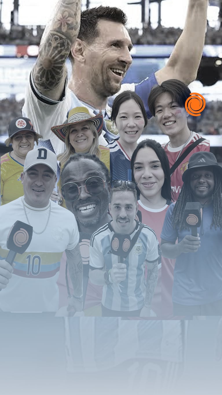 Los saludos del mundo a Messi
