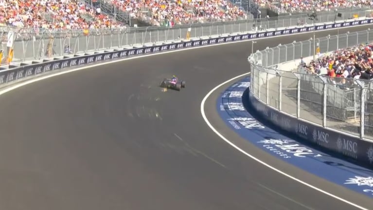 La maniobra de Franco Colapinto en la curva más peligrosa del circuito de Madrid