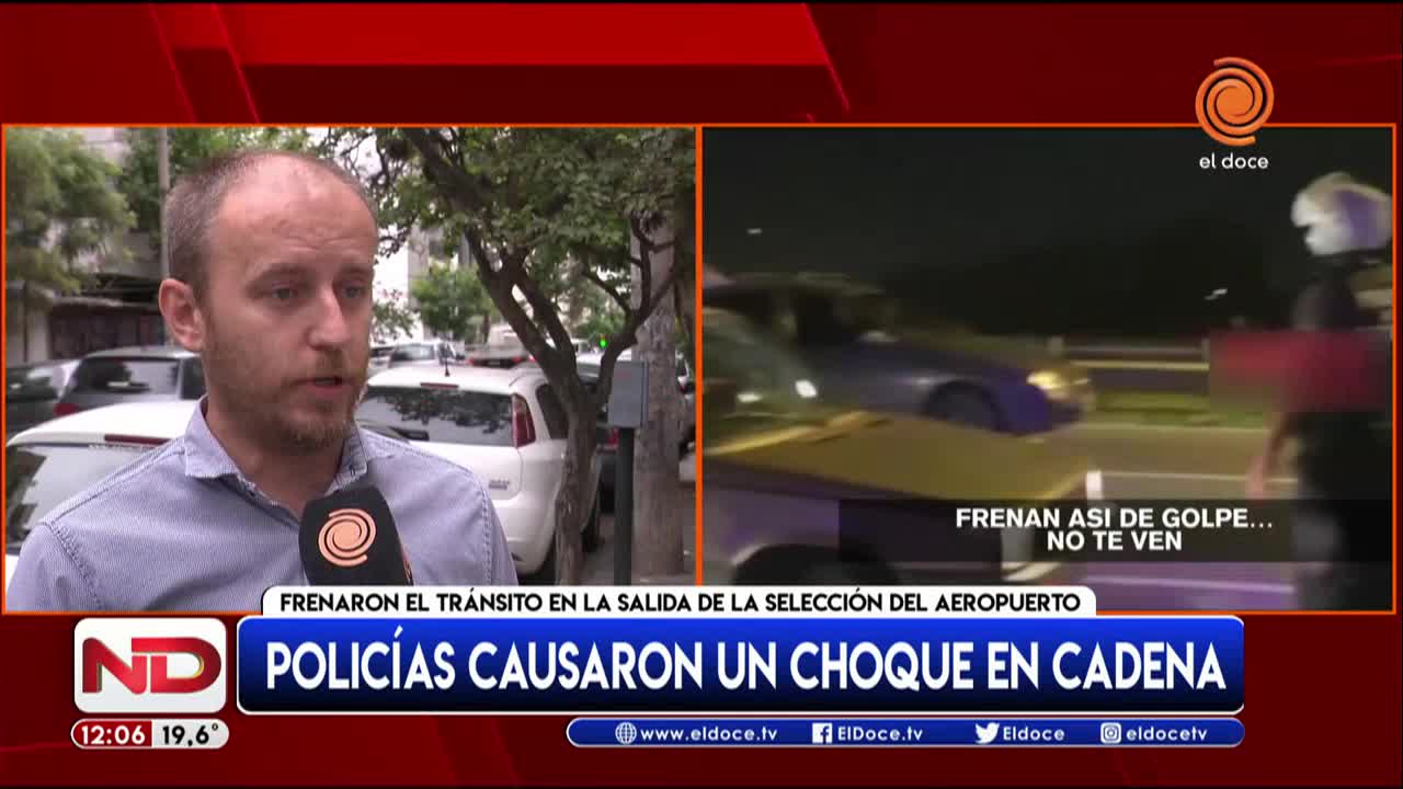 Los policías ocasionaron un choque en cadena: ¿quiénes son los responsables?