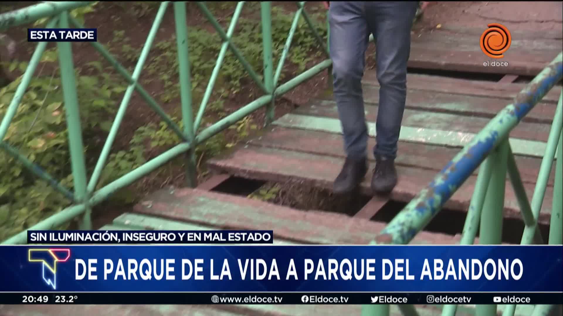 El mal estado del Parque de la Vida