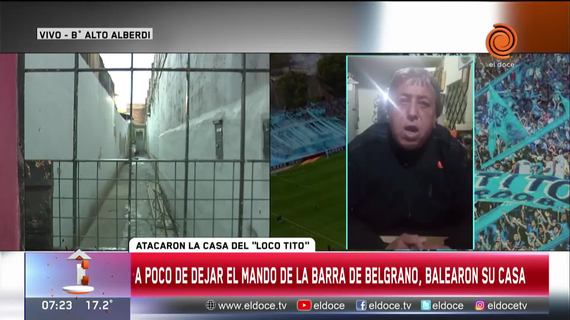 El Loco Tito denunció que balearon su casa en Alto Alberdi