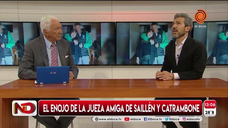 La jueza amiga de Saillén y Catrambone se enojó con El Doce