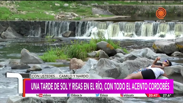 Cómo sería una tarde de sol y río con Camilo y Nardo