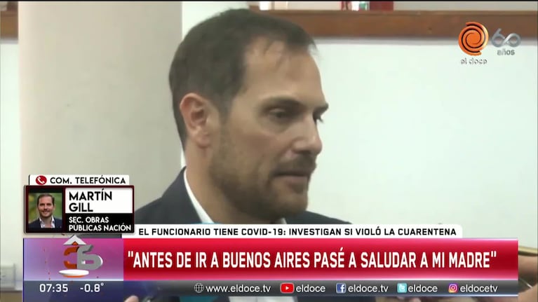 Martín Gill tiene coronavirus: su palabra