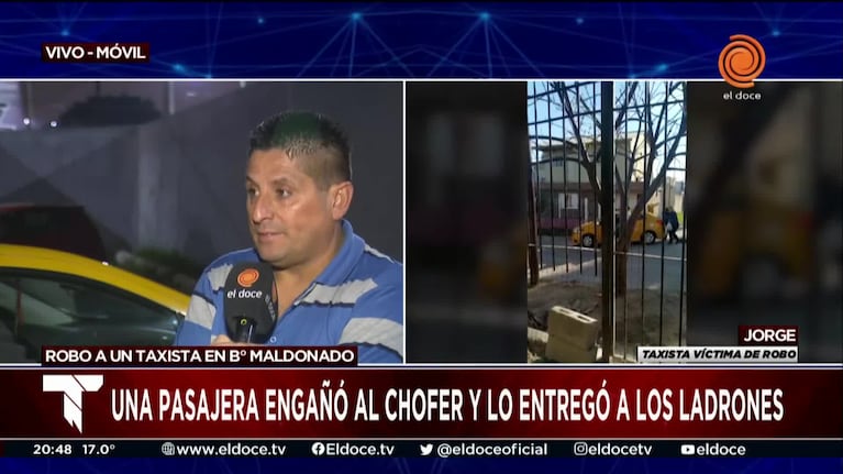 Escalofriante relato del taxista engañado y entregado a los ladrones