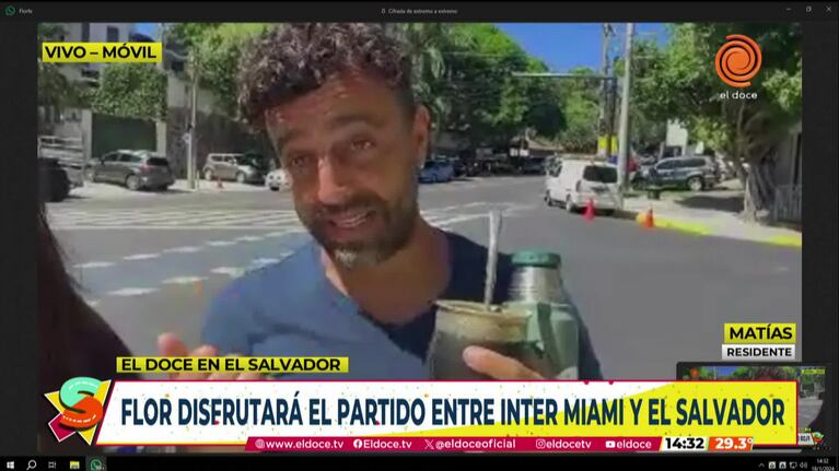 Flor Ferrero llegó a El Salvador para ver a Messi
