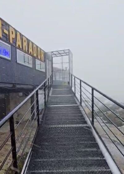 La nieve dijo presente en las Altas Cumbres en medio de la ciclogénesis