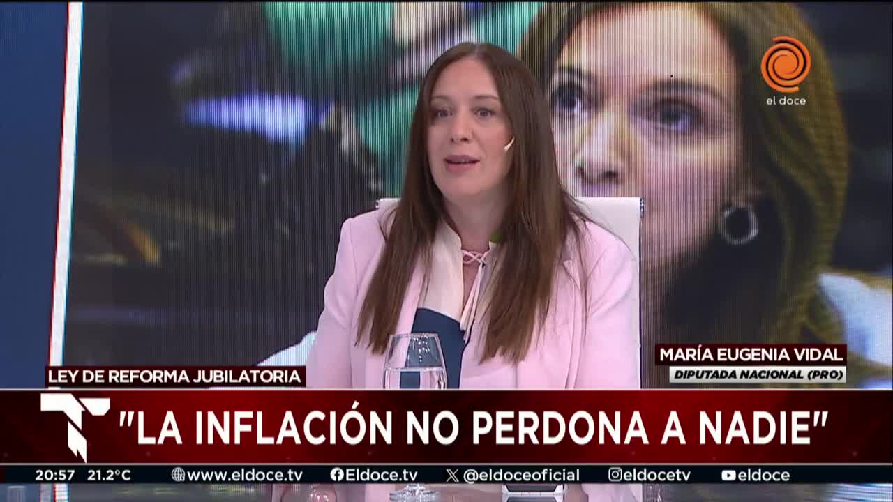 María Eugenia Vidal en Telenoche