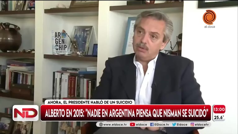 La contradicción de Alberto Fernández sobre Nisman