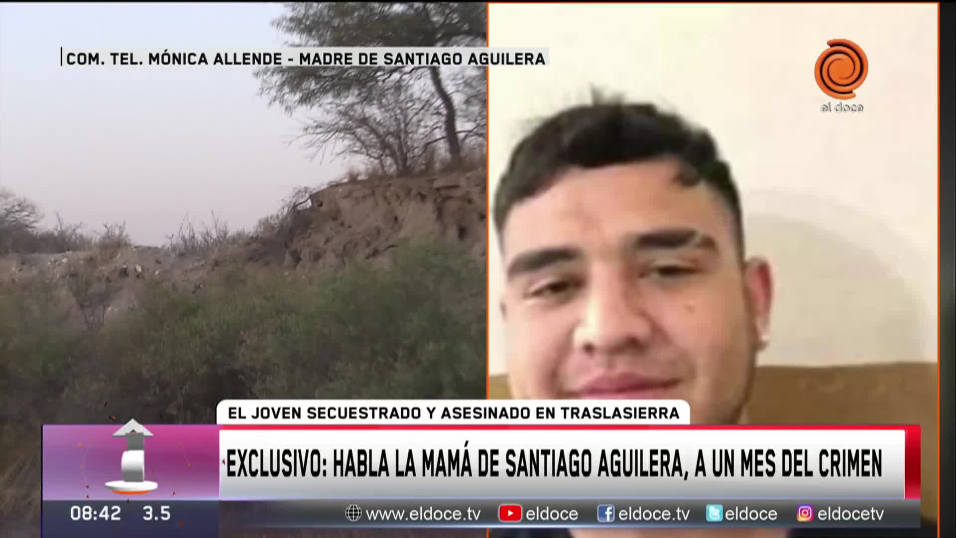 La mamá de Santiago Aguilera cuestionó el operativo de búsqueda