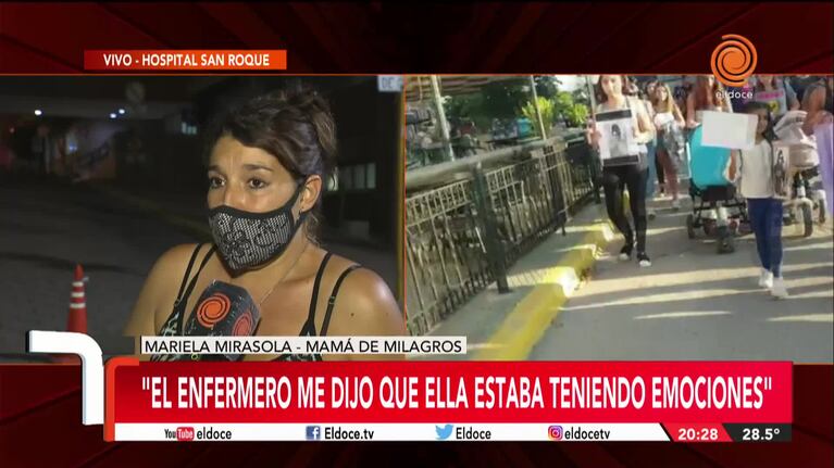 Milagros despertó del coma: "Estamos muy esperanzados"