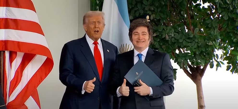 La reunión entre Javier Milei y Donald Trump en la Casa Rosada