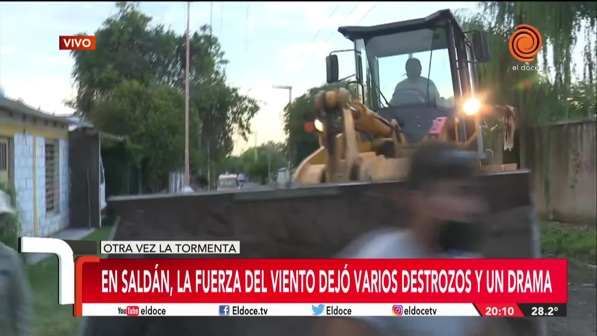 Saldán: la lluvia y el viento provocaron inconvenientes