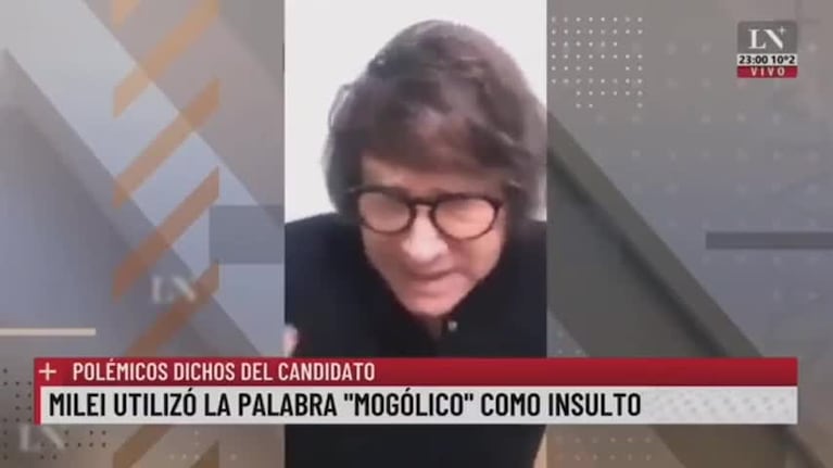 Se viralizó un video de Milei tratando de “mogólico” a Cachanosky