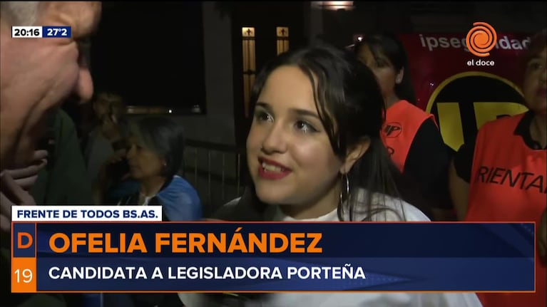 Ofelia Fernández, la candidata más joven: "Queremos ganar derechos"