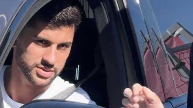 El saludo del Cuti a hinchas de Belgrano en Madrid