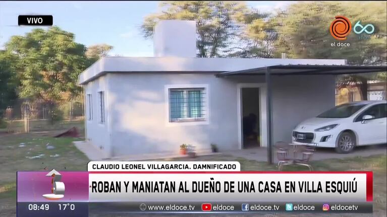 Lo golpearon y maniataron en un intento de robo