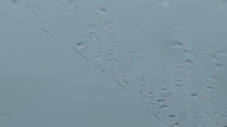 Peligro total: así quedó la Circunvalación por la intensa lluvia