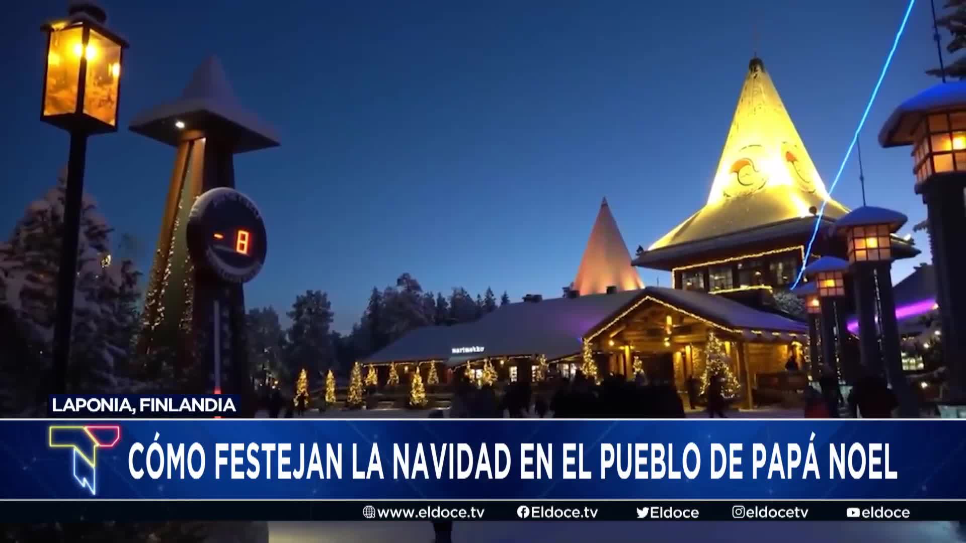 A horas de la Navidad, cómo es el pueblo donde vive Papá Noel