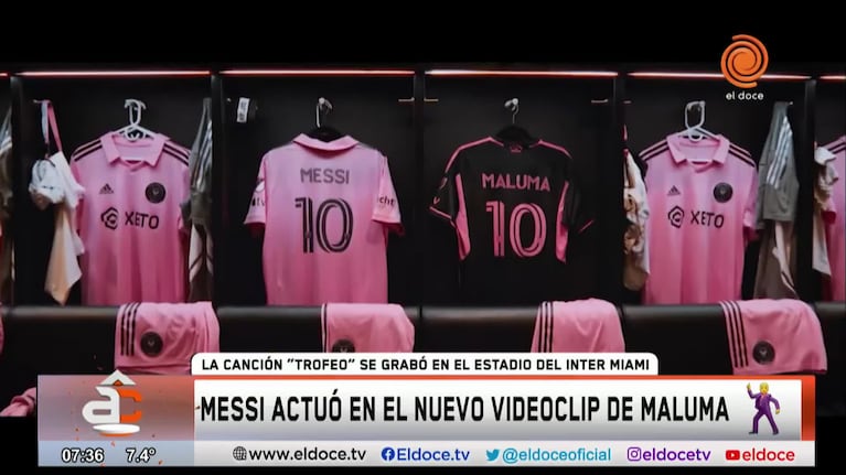 Messi participó del nuevo videoclip de Maluma