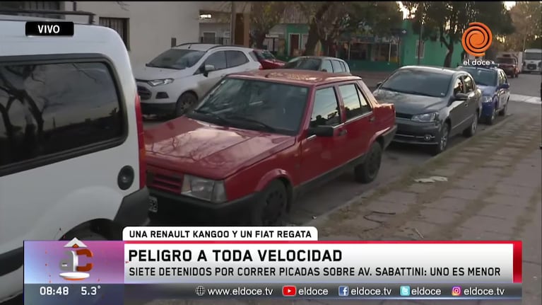 Siete jóvenes detenidos por correr picadas en Córdoba: uno es menor