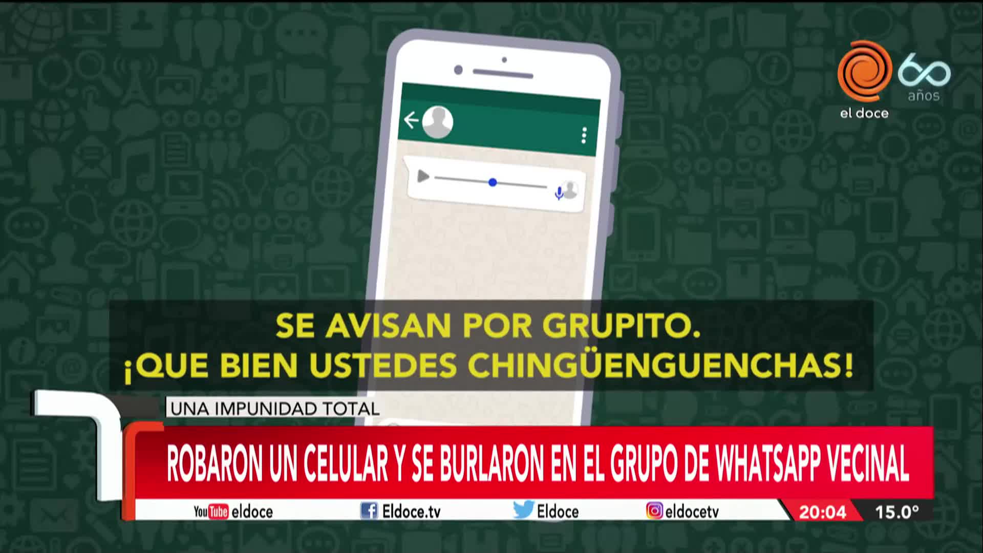 Los audios de los ladrones al grupo de WhatsApp vecinal con la Policía